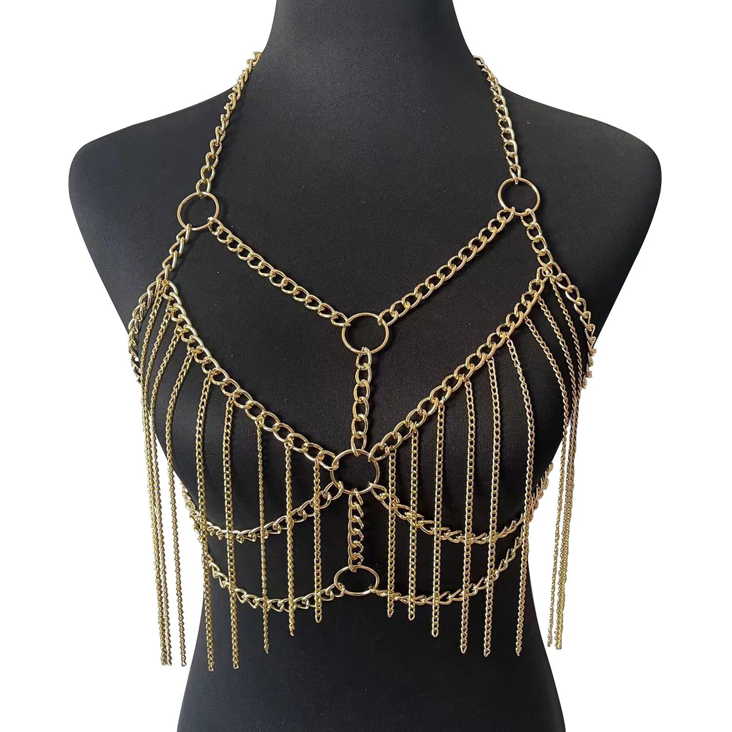 

Clothing accessories, chains, tassel hot girl clothing accessories, body chains золотой