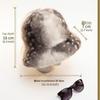Korean Style Plush Bucket Hat with Plum Blossom and Deer Pattern - Winter Warm, Ear Protection