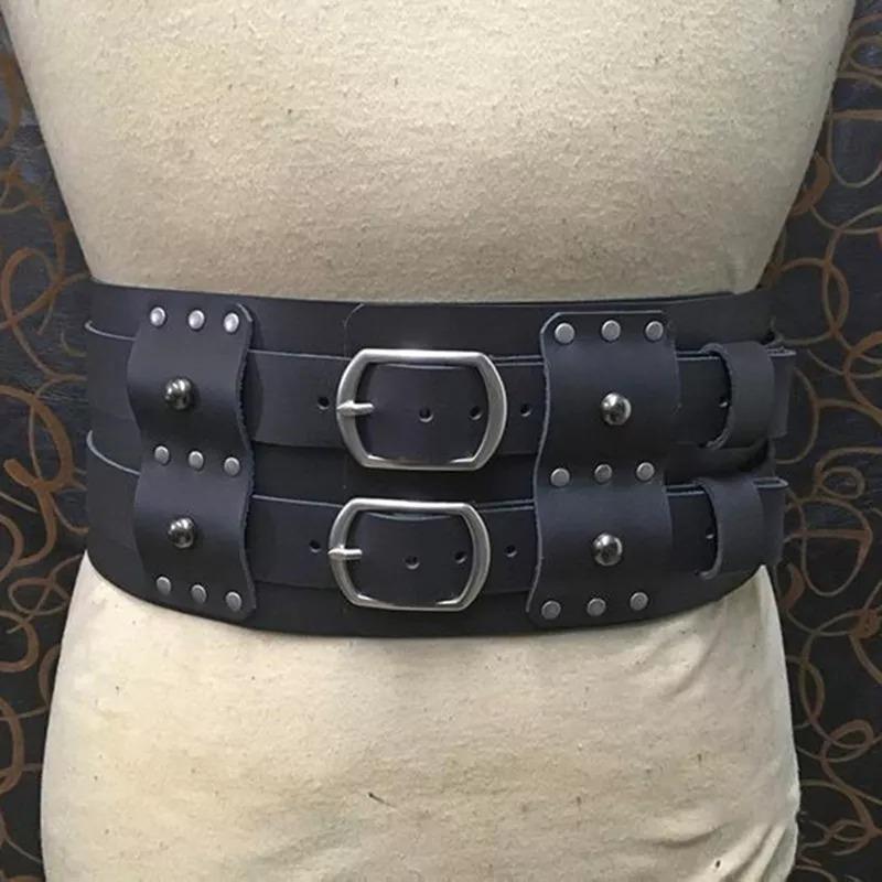 Retro Medieval Samurai Warrior Armor Role-Playing Belt темно-коричневого