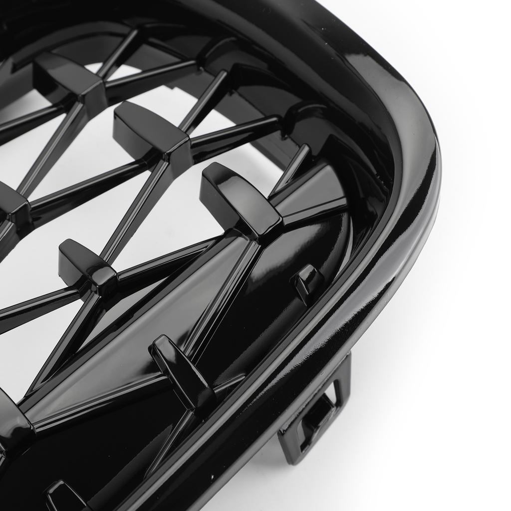 Gloss Black Diamond Front Kidney Grille Grills for BMW F30 328i 335i 2012-2016
