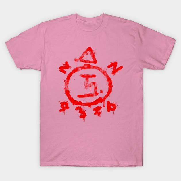 T-Shirt Damen Enochisches Siegel Harajuku Print Kawaii T-Shirt Sommer Kurzarm Damen T-Shirt Top Tee