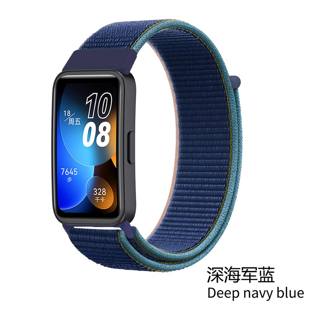 Nylon solo loop strap for Huawei Band 10 9 8 7 bracelet wristband replacement belt accessories Huawei band 10 breathable Correa