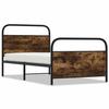 VidaXL Bed Frames Without Mattress 90x200cm Smoked Oak Engineered Wood, Bedroom Furniture, Single Bed, Bed Base, 4100220