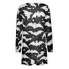 Women's Fashion Casual Comfortable Halloween Printed Mid-Length Cardigan With Pockets Jacket