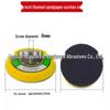 Self-Adhesive Flocked Sandpaper Disc: 1-9 Inch, 5 Inch, 6-Hole, Suction Cup Base, Pneumatic Grinder Pad