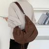 Korean Version Nylon Dumpling Bag for Women in Spring, Versatile and Lazy Style Commuting Shoulder Bag, Large Capacity Casual Armpit Bag