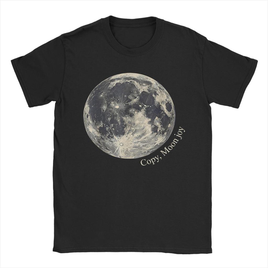 Unisex Unisex Copy Moon Joy Minimal Full Moon Space T Shirts Cotton Clothing Amazing Short Sleeve Tee Shirt Plus Size TShirts