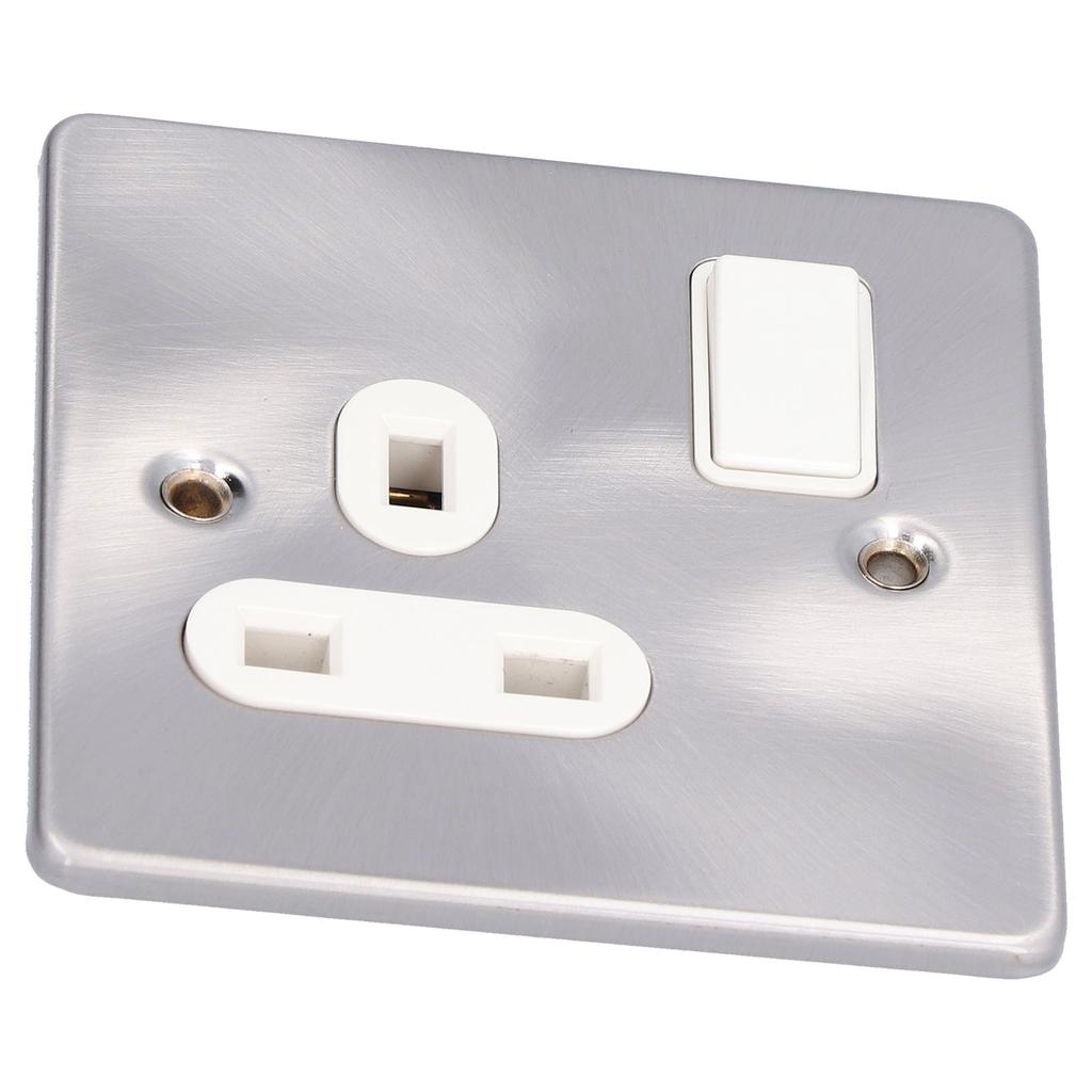 Wall Socket Good Electrical Conductivity Wearable Rust Resistance Fatigue Resistance Outlet Wall Plug for Home