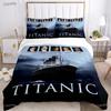 Romantic Love Titanic All Season Duvet Cover Comforter Bedding Sets Soft Quilt Cover and Pillowcases Single/Double/Queen/King