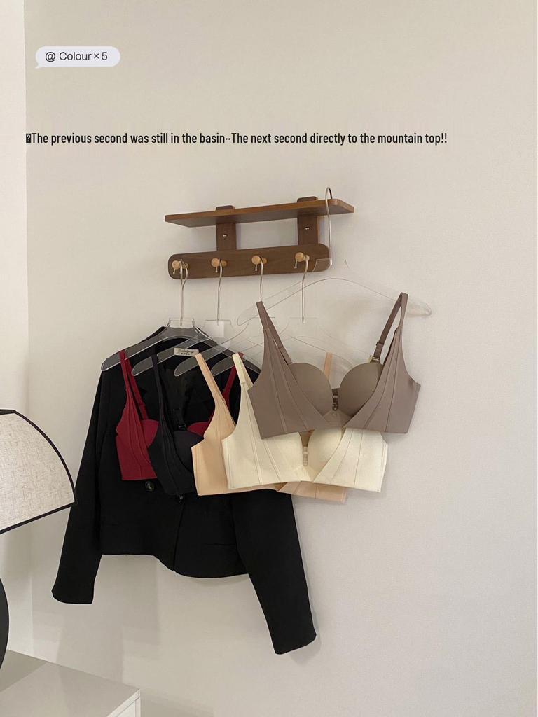 Minimalistischer japanischer nahtloser Push-Up-BH für kleine Oberweiten - Bügellos, Seitenstütze, Anti-Hänge-Effekt, reines sexy Design