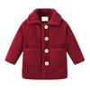 Kids' Lamb Wool Jacket - Pocket Long Sleeve Warm Coat
