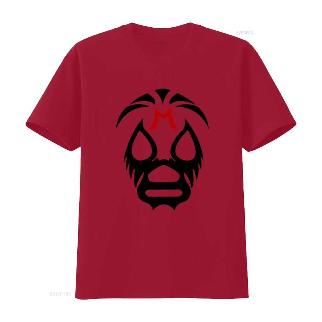Mil Mascaras Mexican Wrestler Mask T Shirt Lucha Libre Themed Authentic Artisan Crafted vintage Washed homme Comfortable