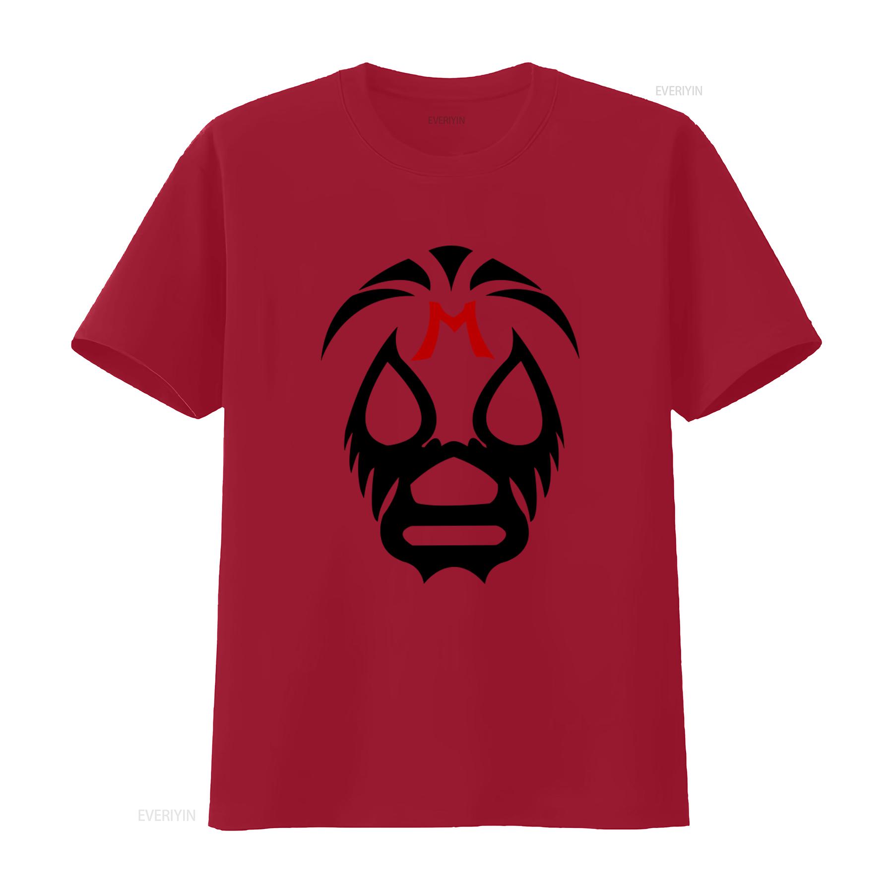 Футболка с маской мексиканского рестлера Миль Маскарас Lucha Libre Аутентичная винтажная ручной работы мужская удобная S