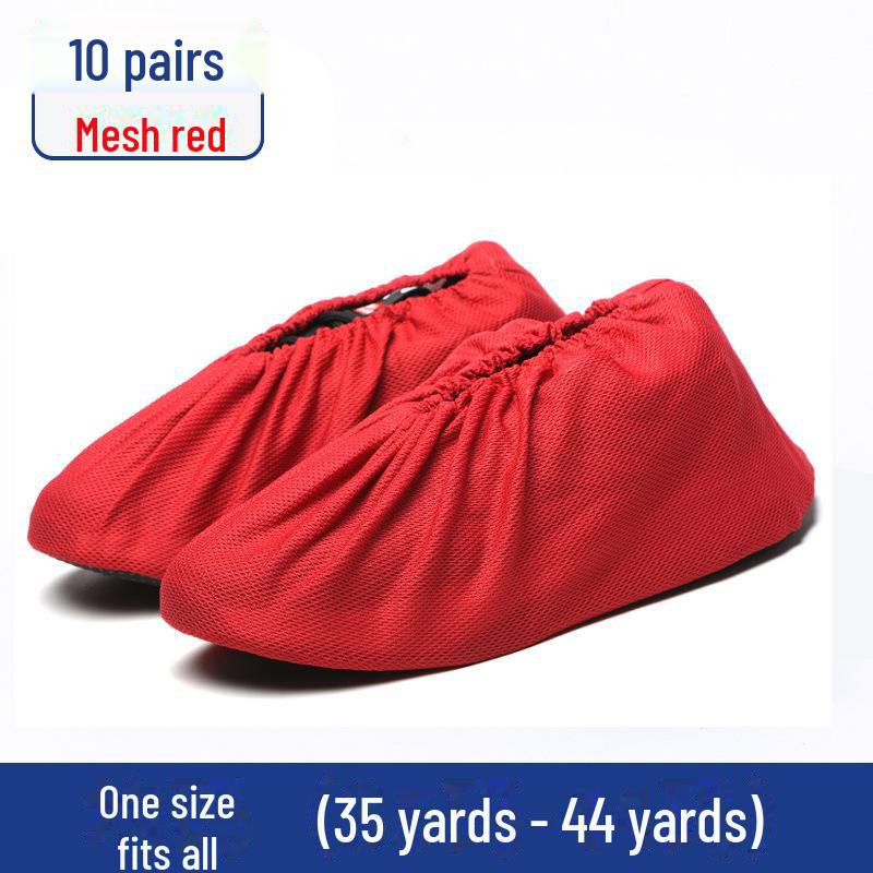 Durable Non-Slip Flannel Shoe Covers for Reusable Indoor Use - Ideal for Kids, Guests, and Students