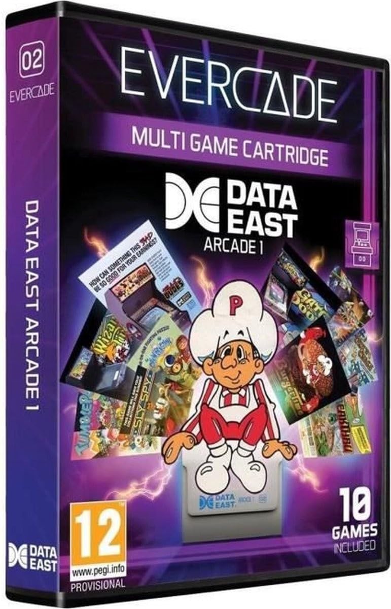 

Evercade Data East Arcade 1 [Коллекция на физическом картридже] 10 игр в комплекте коричневый