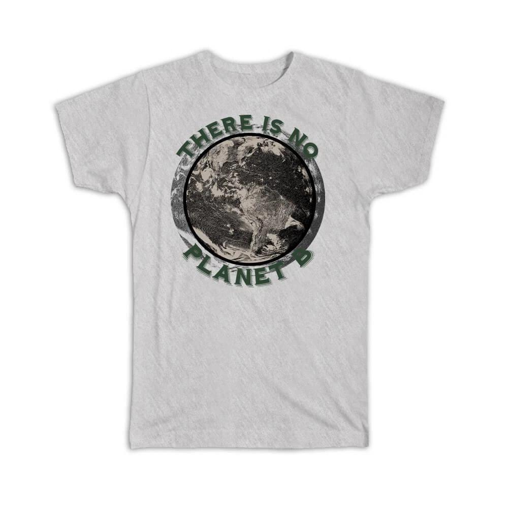 Gift T-Shirt : Eco There Is No Planet B Kraft Paper Earth Globe Design Recycling 2XL