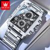 OLEVS Brand Watch Student Multi Functional Steel Strip Quartz Watch Night Light Men's Watch 2958