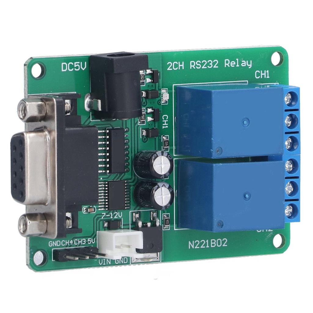 Relaismodul ABS Serielle Schnittstelle Baudrate 9600kbps Fernsteuerung Elektronische Komponente RS232