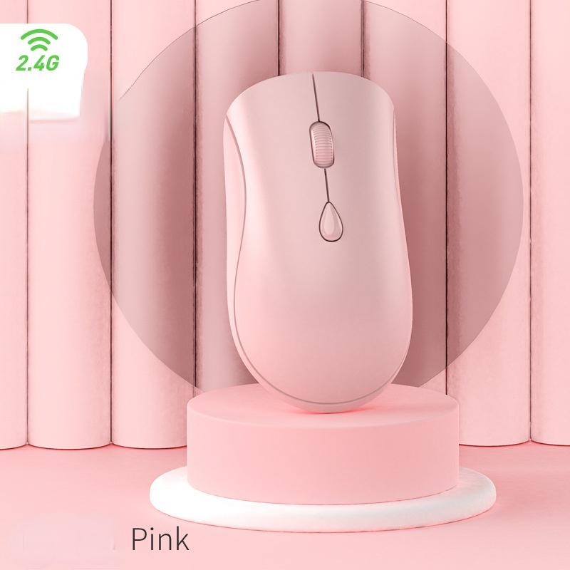 

Беспроводная мышь Bluetooth с USB-перезаряжаемой мышью для компьютера, ноутбука, игровой мыши, геймера, 2,4 ГГц розовый