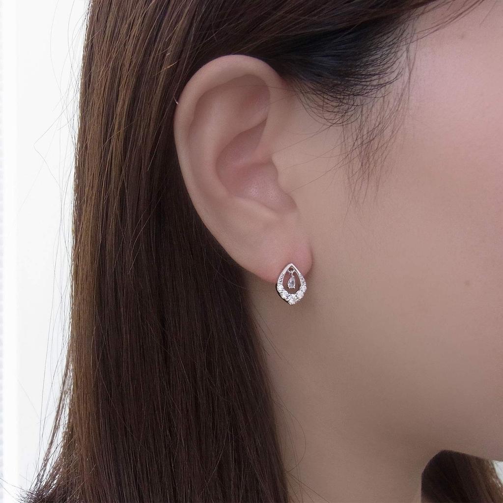 Pinky Dianne Silver Cubic Zirconia Earrings VPRPD52230 &