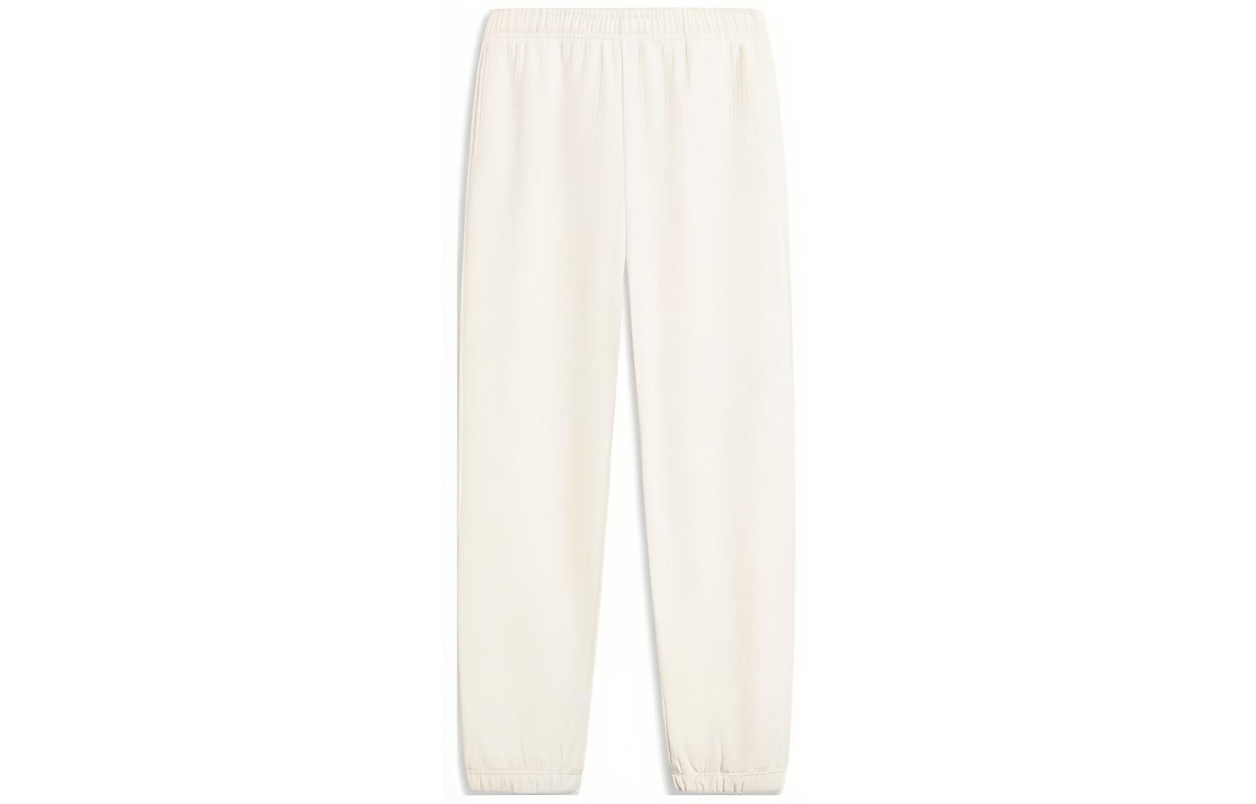 Li Ning Knitted Sweatpants Women s Ecru AKLU034-3 L