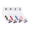 (4 Pairs) Disney Mickey Mouse Licensed  Women Girls Kids Costume Socks PG14