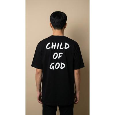 Kind Gottes T-Shirt Unisex Christlicher Glaube Slogan Grafik-T-Shirt Streetwear Kräftige Schrift Kurze Ärmel Lässiges Übergroßes Oberteil