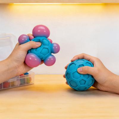 TPR Sensorischer Ball Fidget Spielzeug Angst Stressabbau Traube Stressball Tragbar Reise Texturierter Ball Knetspielzeug