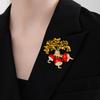 Jewelry Retro Trend Three-dimensional Oil Dripping Fashion Carrot Retro Accessories Brooch