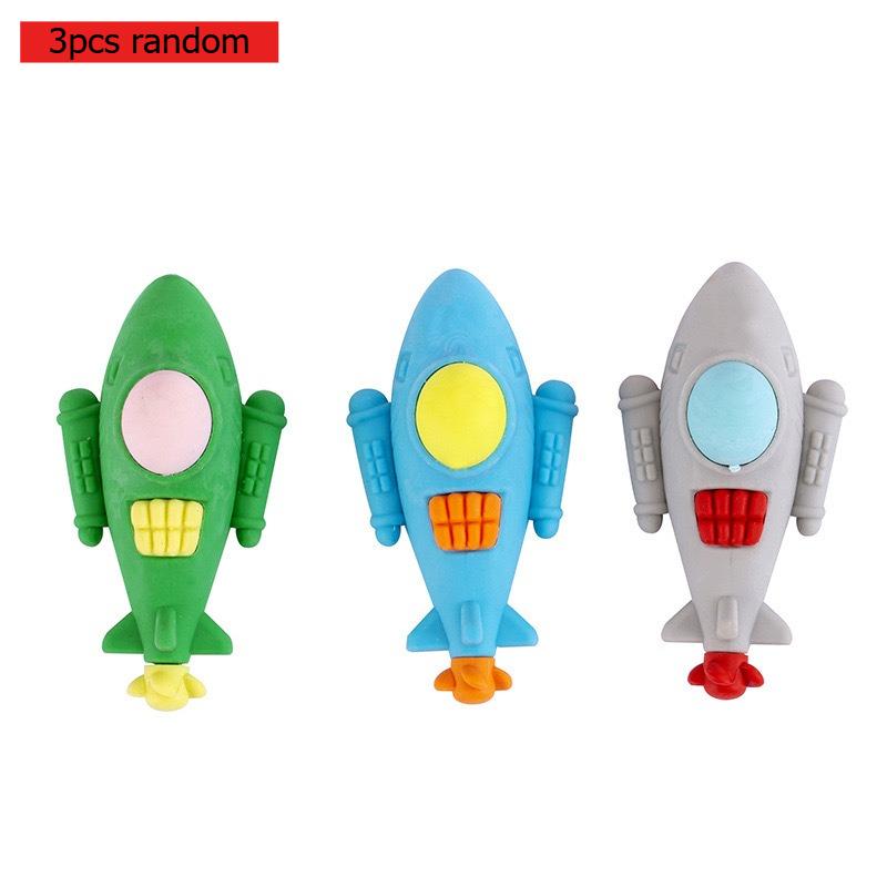 

Wholesale Office School Supplies Foreign Trade Creative Aircraft Rubber Removable Mini Simulation Aircraft Creative Style Gift