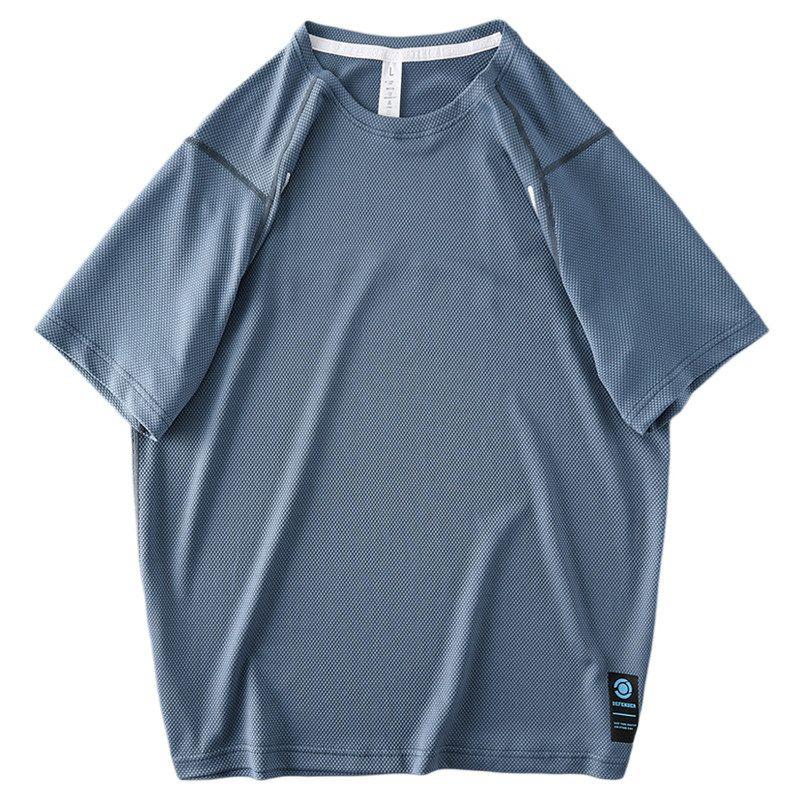 Sweat-Wicking Mesh Breathable Short Sleeve Men Clothing Running Outdoors