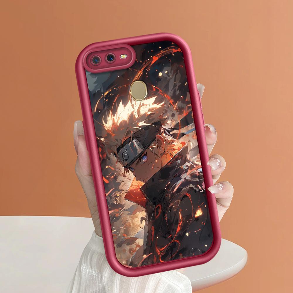 Soft Silicone Square Ladders Cartoon Pattern Full Cover Camera Protection Shockproof Case for OPPO Reno Realme OnePlus