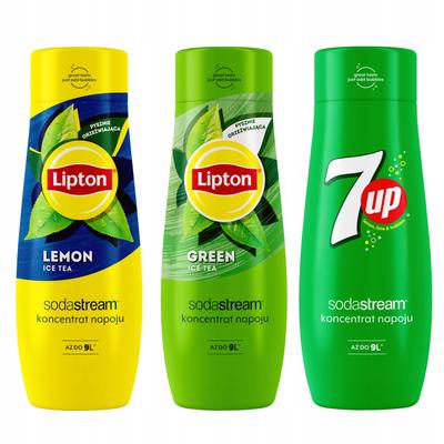 Lipton Lemon+Green+7UP SodaStream 3-pack Concentrates