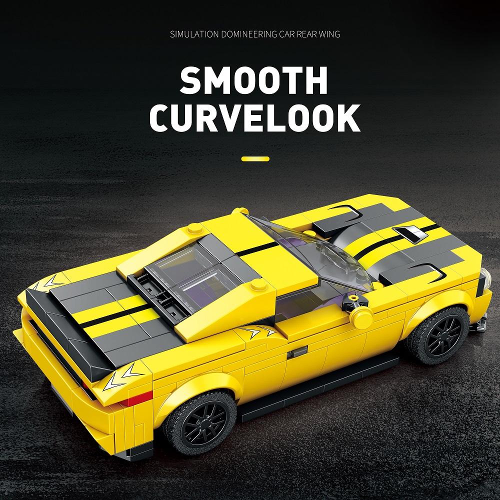 336 Pieces DIY Car Building Blocks Kit Model Car Kit for Display and Collectible Race Car Building Toy for Boys and Adults