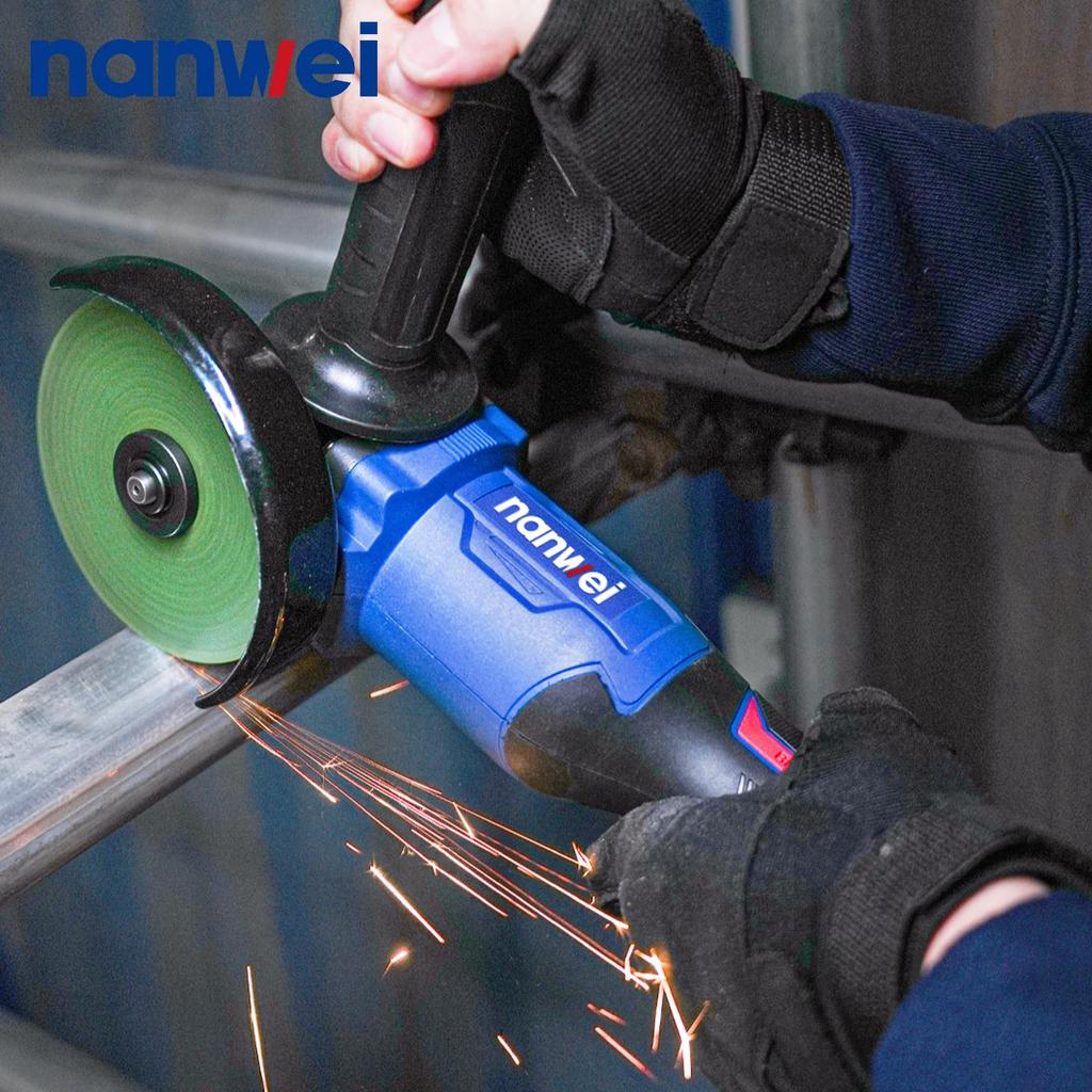 NANWEI 125 Mm Angle Grinder 5000/7000/9800 Rpm, 20 V, Brushless Motor