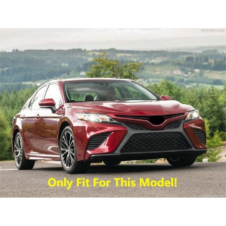 Steel Front Center Hood Grille Lid Cover Trim For 2018- Toyota Camry  SE/XSE