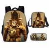 Titan Klok Man Schooltas Monitor Oorlogen Toilet Man Rugzak Tv Audio Man Rugzak Jongens Tas