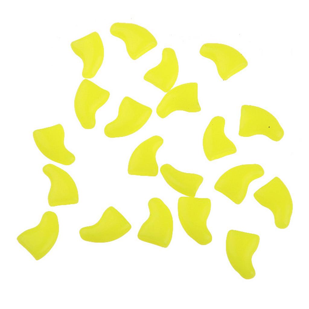 Silikonowe Miękkie Nakładki na Pazury Kota Zwierzak Kot Miękkie Łapki Ochraniacz na Pazury Pokrowiec Z Darmowym Klejem i Aplikatorem dla Kociaka 20 szt./partia