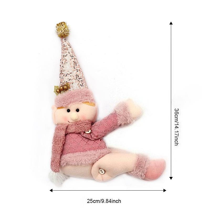 Christmas Creative Curtain Buckle Cartoon Doll Decoration Hotel Restaurant Decoration Doll Buckle Window Pendant