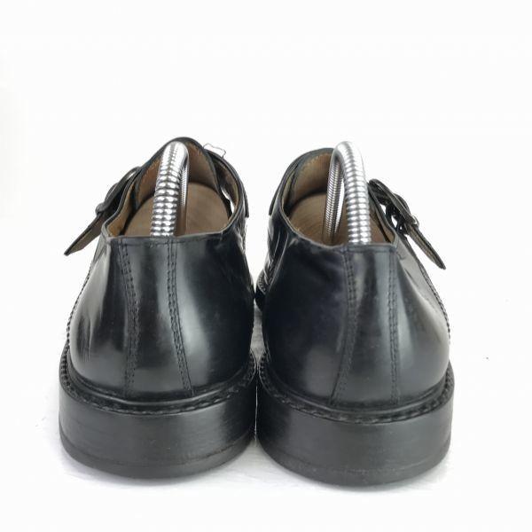 Deutschland Lloyd Leder Monk Strap Business Schuhe Schwarz 27.0 Ziernägel(GEBRAUCHT)
