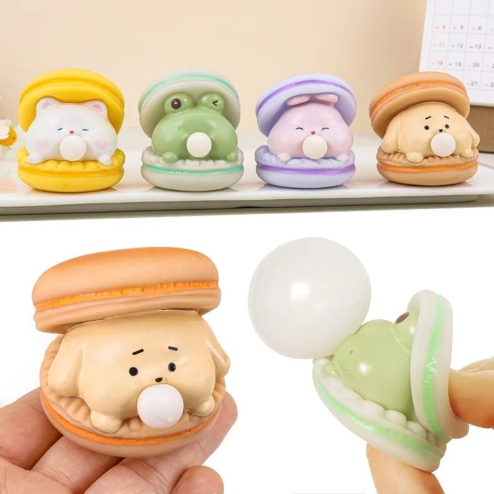 Anti-Stress Squeeze Toy Animal Spit Bubble Burger Desktop Decorative Ornaments  Children