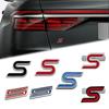 Hkwmg3 3D Metal S Logo Front Grille Emblem Badge Car Rear Trunk Stickers For Ford Focus Fiesta Escape Ecosport Kuga Mondeo Accessories