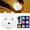 Cute Night Light Dog Animal Silicone Lamp Colorful Gradient Ambient Lighting for Bedroom