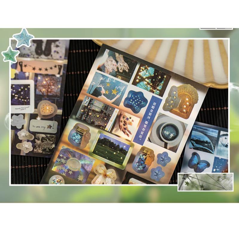 Vintage Style Die Cut Sticker Book Creative Decoration Material For Journal Cards
