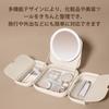 AMIRO Makeup Box with LED Innovative Cosmetic Storage Case LED Makeup 5 Brightness Memory USB M2 Mirror, 2-in-1 & 6.5-inch Mirror, Multi-Purpose,