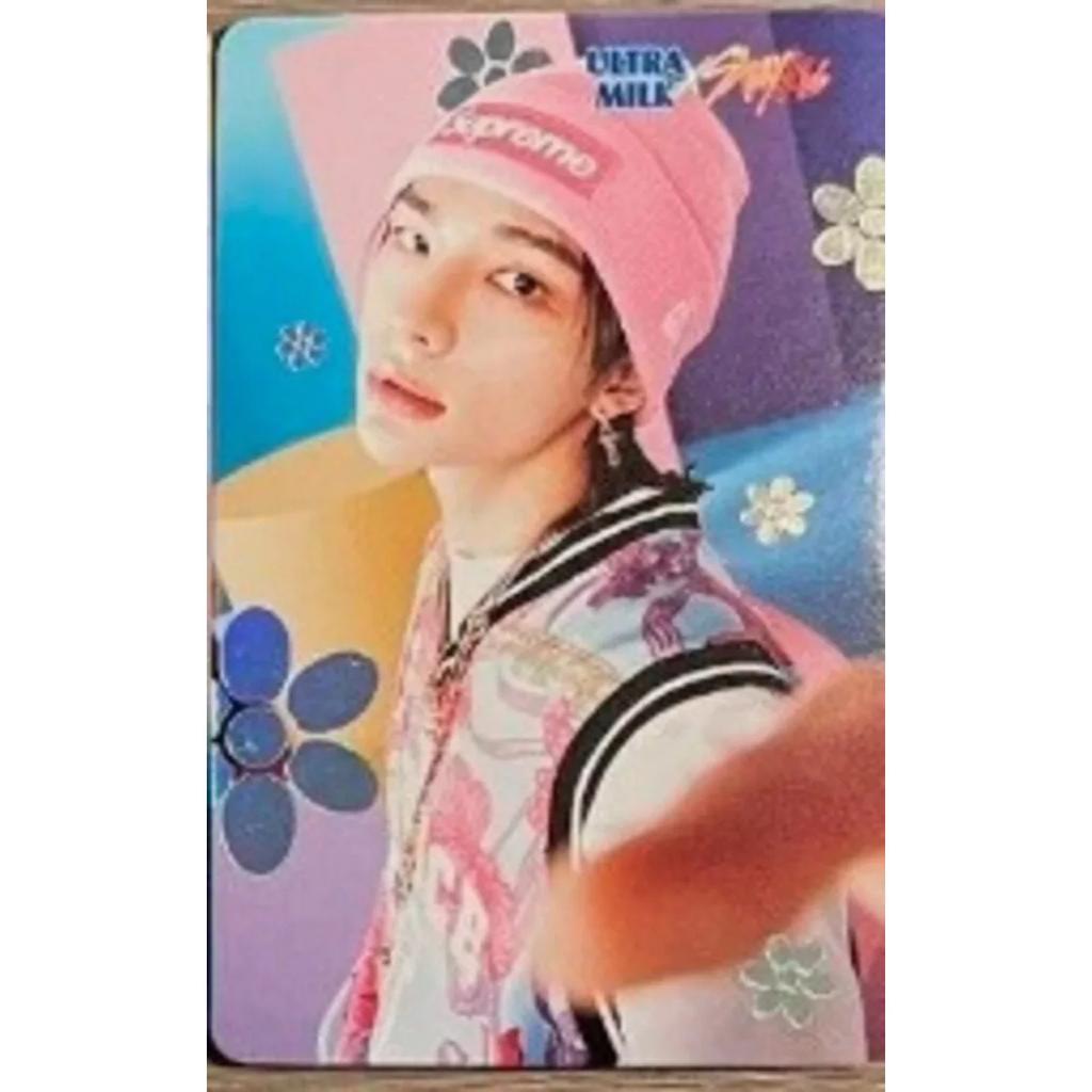 STRAY KIDS ULTRA MILK OFFICIAL Photo Card INDONESIA ROCK STAR STAR HOLOGRAM