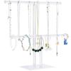 Acrylic Hairband Display Stand 2-Tier T-bar Hair Hoop Headband Hanging-Jewelry Organizer for Necklaces Bracelet Earring