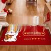 New Year Cartoon Red Door Mat - Stain-Resistant, Easy-to-Clean, High-End Entrance Decoration
