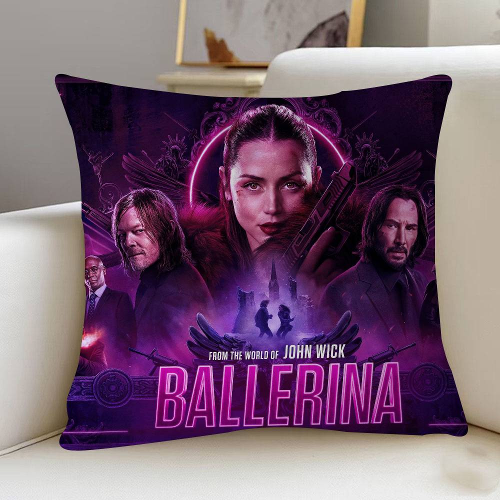 

From The World Of John Wick Ballerina Pillowcases Home Bedding Decorative Pillow Cover Wedding Super Soft Pillow Case 12x12Inch