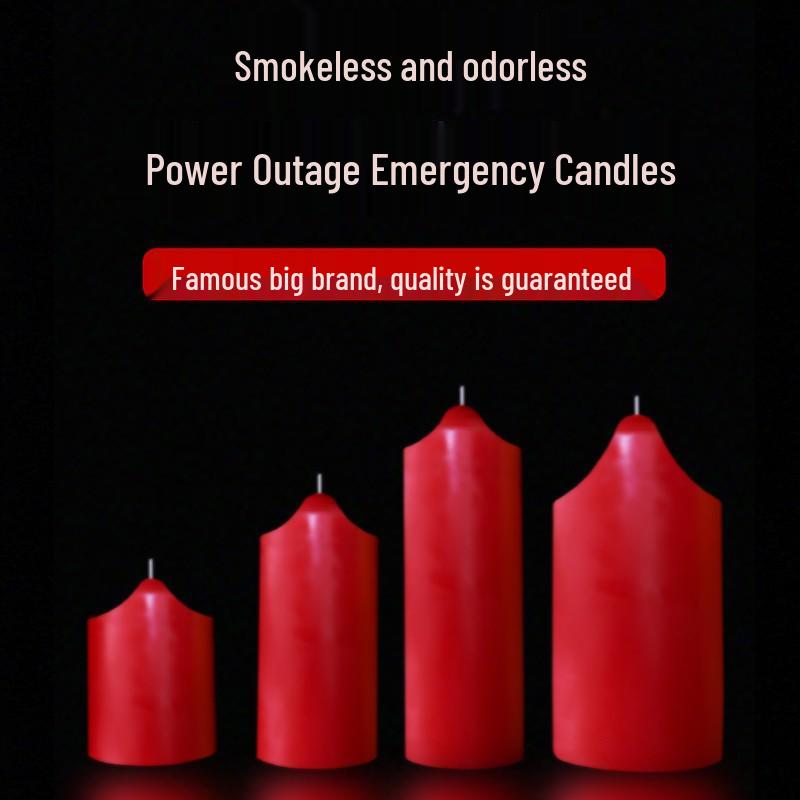 Odorless Paraffin Candle for Power Outages – Long-Burning, Smokeless with Grand Hotel Fragrance for Disaster Prevention
